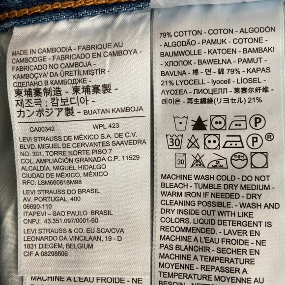 Levi’s Premium Jeans Blue Ribcage Straight Leg Ankle 31 - Picture 9 of 12